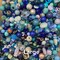 Bulk Mix of Vintage & New Glass Beads ~ Cool Mix (50g) (B539)